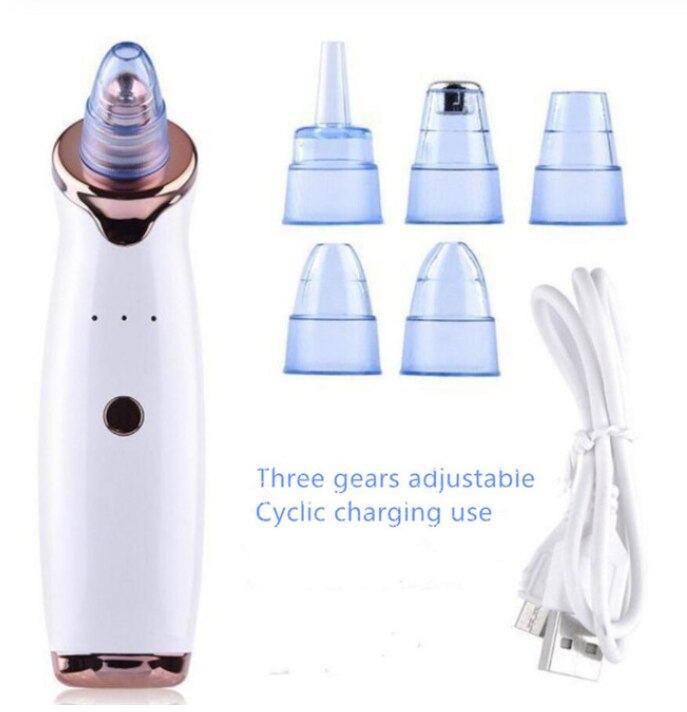 Electric Blackhead Vacuum Extractor Black Spots Pore Cleaner Facial Pore Cleaning Instrument: with box