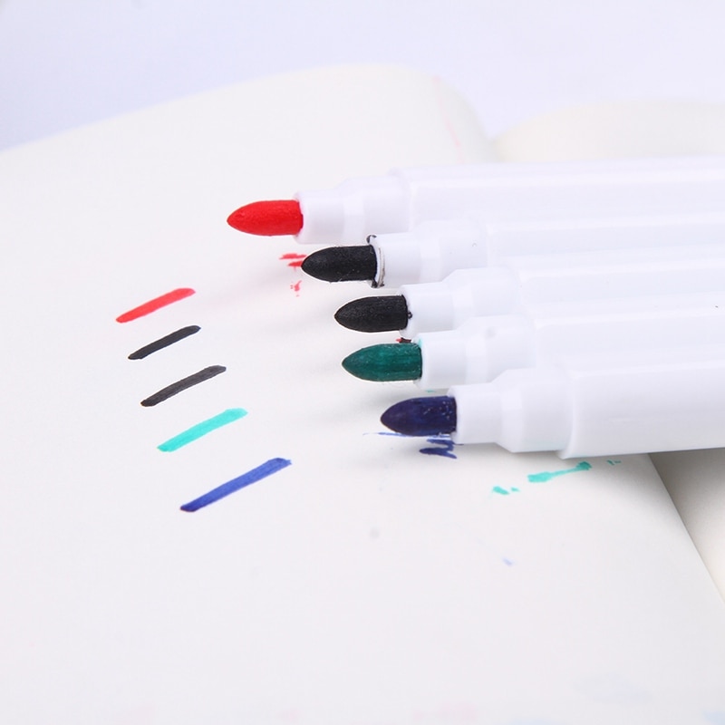 2 stuks/set merk magnetische whiteboard stiften uitwisbare whiteboard markers magneet ingebouwde gum kantoor schoolbenodigdheden