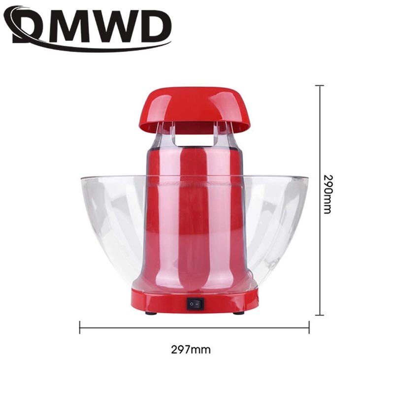 DMWD Electric Popcorn Machine Small Automatic Carnival Popcorn Maker 1200W Corn Making Machine For Household DIY Corn Popper
