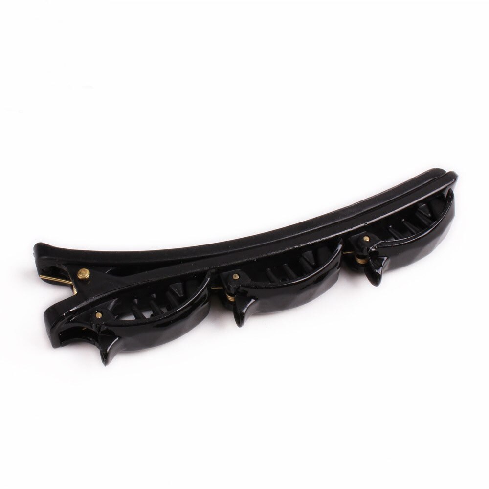 Doppel Schicht Bands Clip Haarbänder Kunststoff Geflochtene Stirnband Punk Neue betroffen Frauen Headwear Haar Zubehör: Clip Schwarz