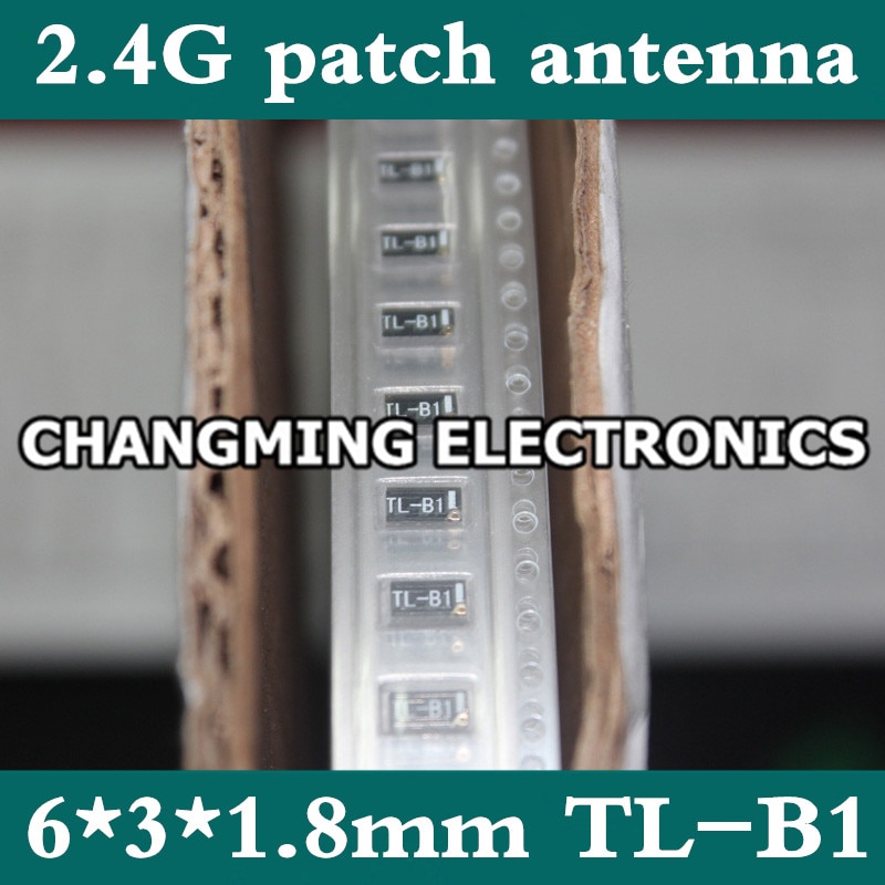 2.4G patch antenne 6*3*1.8mm TL-B1 omnidirectionele 2.4 GHZ 2dBi ZigBee Bluetooth WIFI 802.11b/g (werken 100% ) 10 STKS