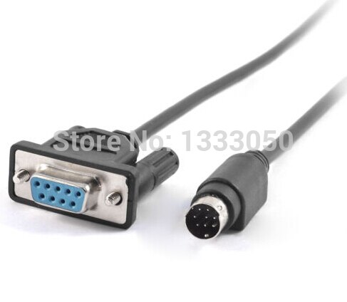 9.8Ft 8P Mini Din to RS422 PLC Programming Cable for Delta DVP/EasyView TK6070