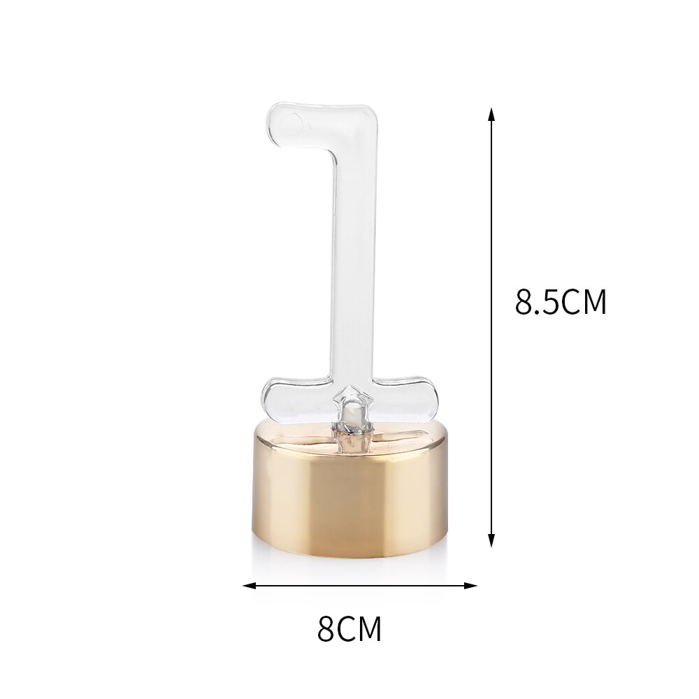 Bougie à lumière LED pour anniversaire, chiffres 0-9, lettres décoratives, lampe à changement automatique, sans flamme, lumières décoratives pour anniversaire,