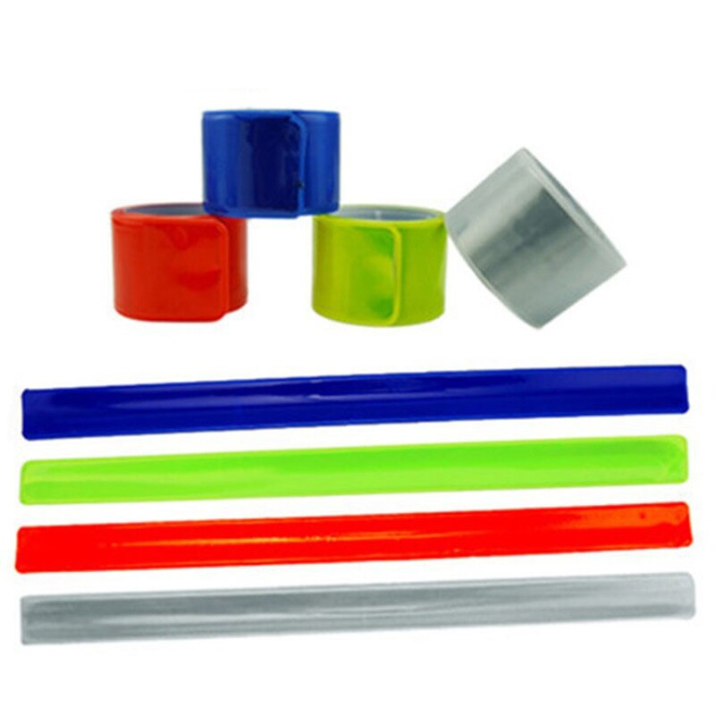 Reflective Snap Bands Reflective Slap Bracelet Reflective Wristband High Visibility Reflectors for Riding Bike CMG786