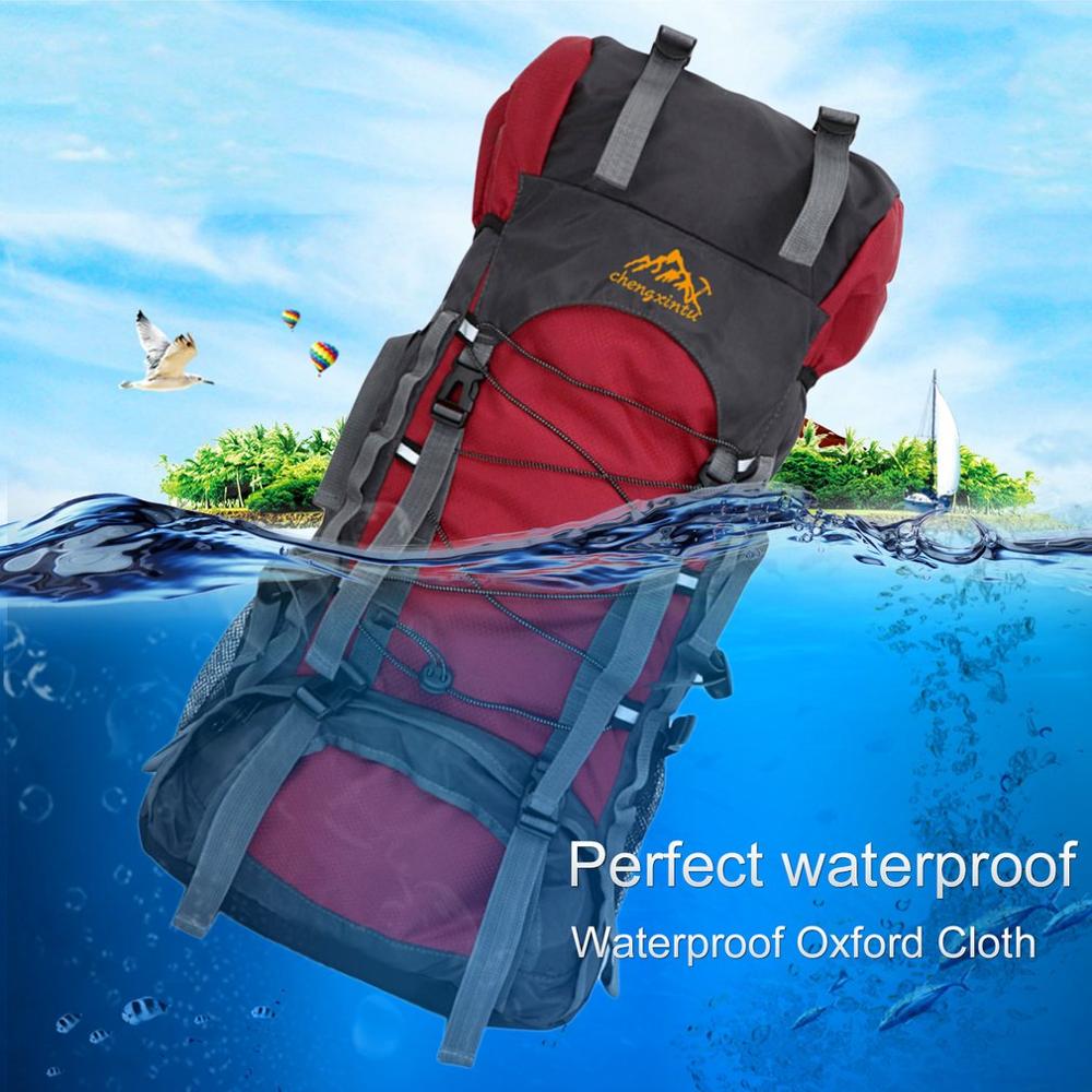 60L Large Capacity Outdoor Sports Mountaineering Backpack Internal Frame Hiking Camping Trekking Waterproof Shoulder Bags