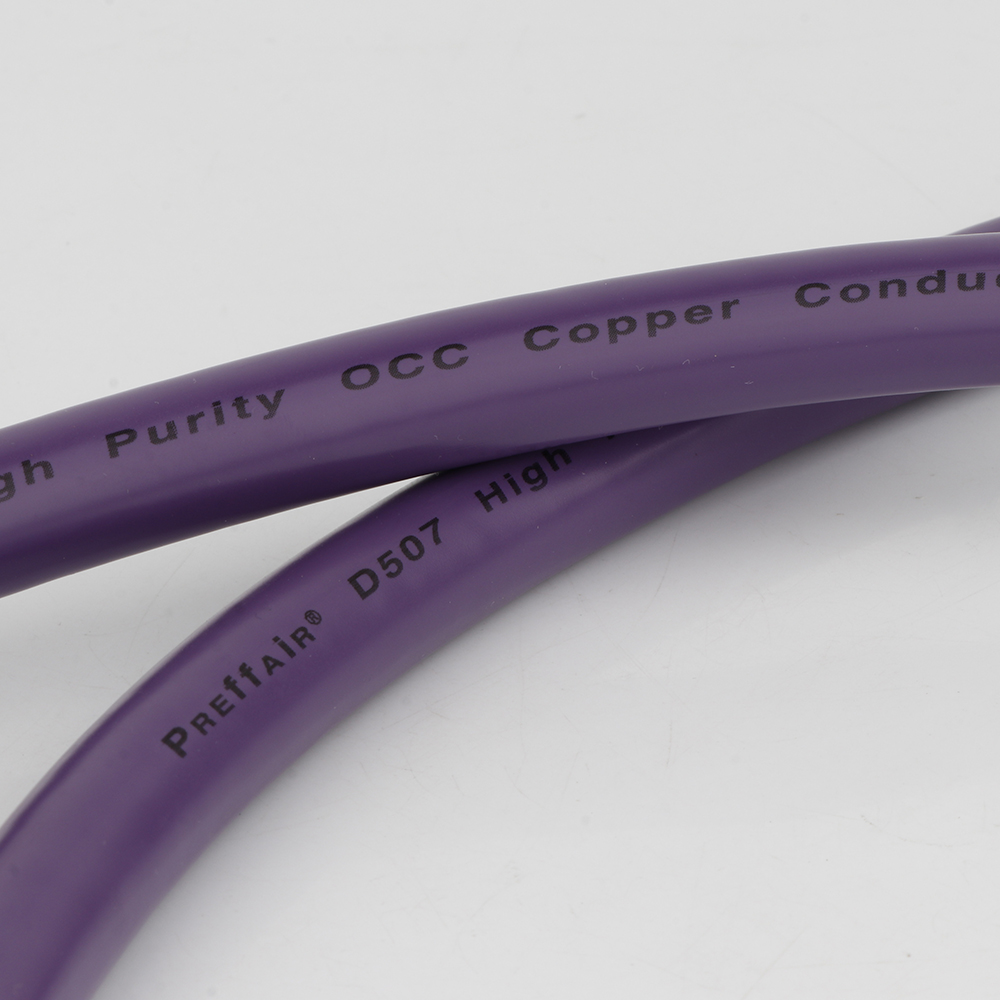Preffair D507 Hifi Audio Cable OCC Copper AC Power Cable Audiophile Power Cord Roll Cable