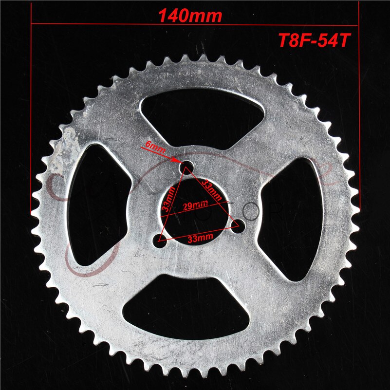 38 44 54 64 74 tand 38t 44t 54t 64t 74t t8f 35mm baghjul mini moto atv quad dirt pit pocket bike cross 47cc 49cc dele