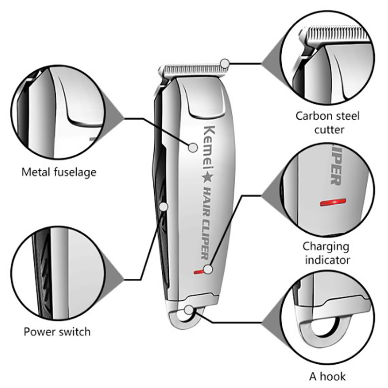 Rechargeable beard hair trimmer for men groomer hair clipper body powerful electric hair cutter machine stubble haircut