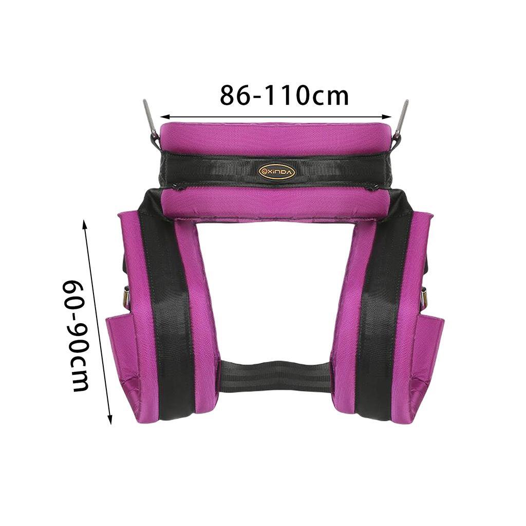 Outdoor Children’s Trampoline Special Safety Belt Trampoline Safety Pocket Safety Belt Square Play Protective Accessories: Burgundy