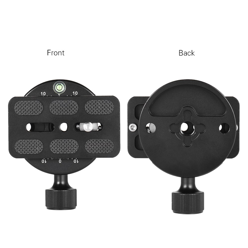 Andoer KZ-40 Universele Aluminium Statief Hoofd Disc Klem Adapter w/PU-70 Quick Release Plaat Compatibel voor Arca Swiss