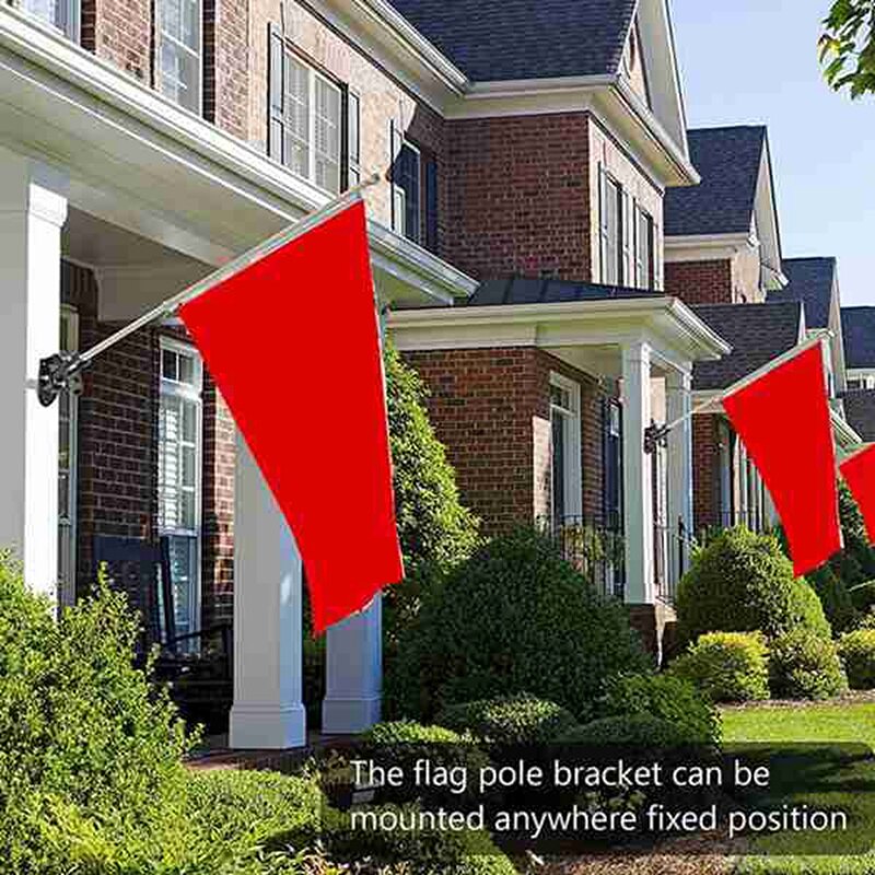 Flag Pole Holder Dual Position Flag Pole Mounting Bracket For House Steel Aluminum Flag Pole Mount Bracket