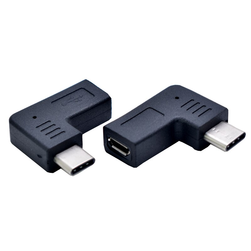 1pcs Micro Usb Male To Type-c Female to Micro usb Male 90 Degree Type C Charge data Adapter usb c male to Micro usb Female