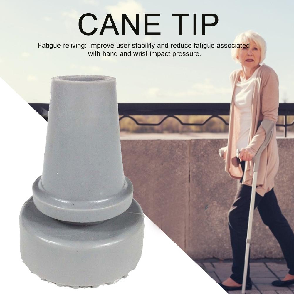 Cane Tip Bottom 19mm Soft Gum Rubber Pads Walking Hiking Sticks End Cover Tips Cane Crutch Pad Rubber Heavy Duty Metal Ferrule