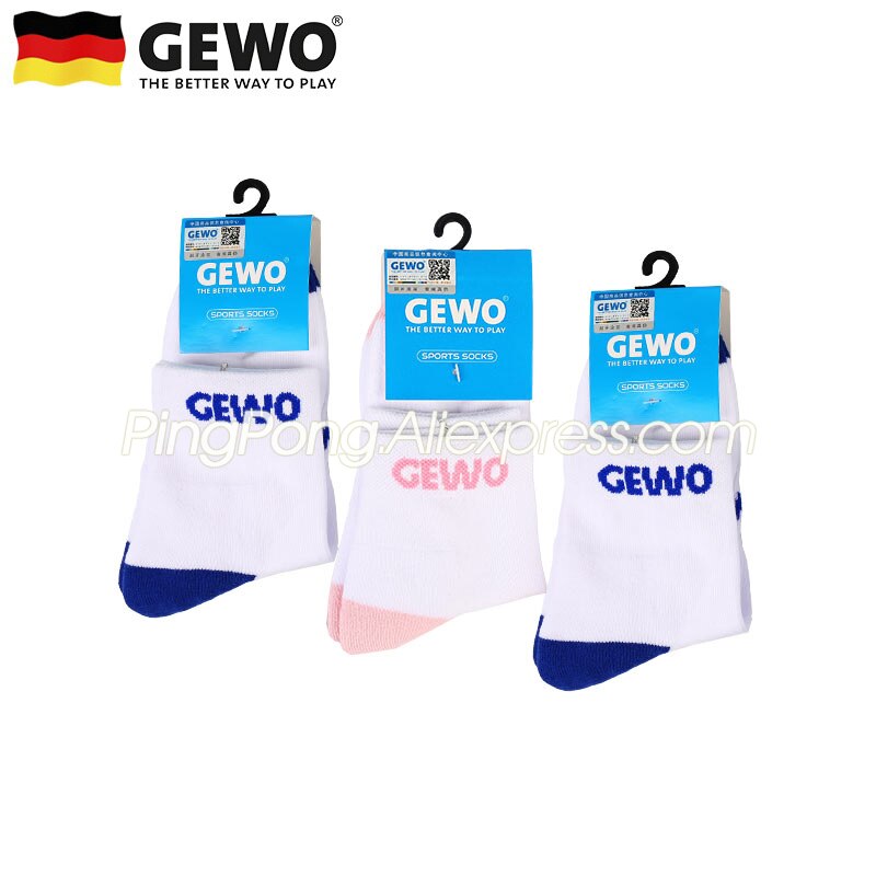 Calcetines deportivos de algodón para tenis de mesa, medias gruesas, originales, GEWO, pimpón, bádminton