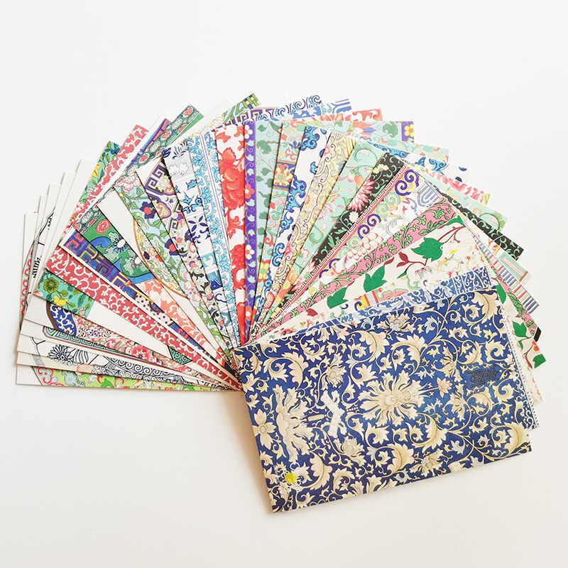 30Pcs/set Chinese Retro Pattern Postcard Chinese Style Greeting Cards Postcards Birthday Cards