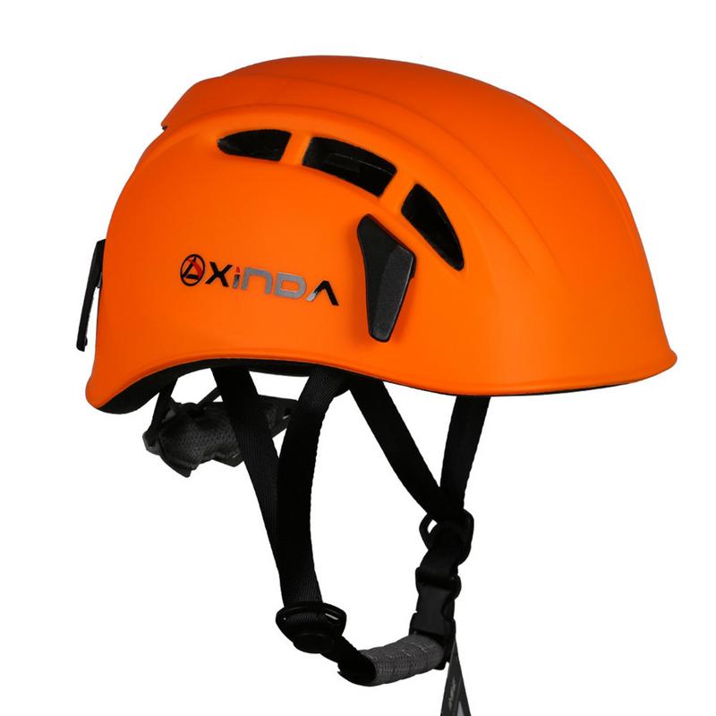 Unisex Outdoor Rock Climbing Helmet Outdoor Sports Safety Equipment Helmet Caving Rescue Mountaineering Protected Helmet: Orange