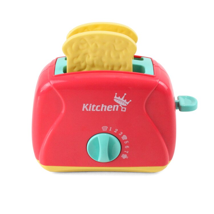 Simulation Appliances Kitchen Mini Blender Toaster Mixer With Led Pretend Play Toy Children Play House Baby Girls Kids Toys: A02