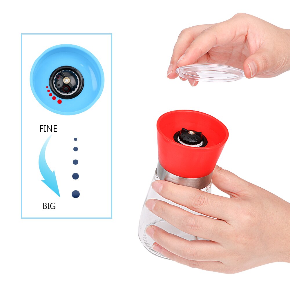 Seasoning Jar Grinding Gadget Spice Salt Pepper Shakers Can Manual Salt Pepper Mill Cruet Bottle Kitchen Cruet