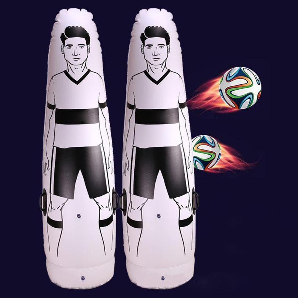 1.75m pvc voksen oppustelig fodbold træning mål keeper solo fodbold træner tumbler luft dummy værktøj oppustelig tumbler væg