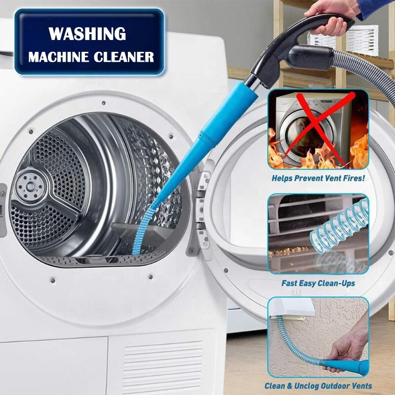 Dryer Lint Vacuum Attachment Brush Flexible Dryer Lint Brush Dryer Vent Cleaner Kit Vacuum Hose Attachment Brush Lint Remover