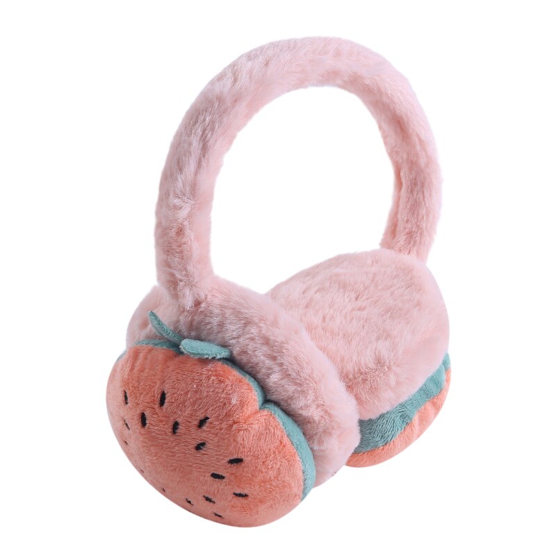 Adjustable Kid Fruit Ear Muffs Women Warm Soft Fluffy Cute Earmuffs Winter Warm Outdoor Winter Earmuff Ear Muffs For Girl: type A