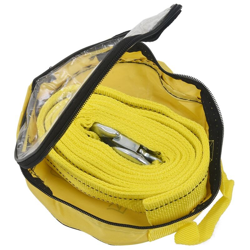 4M Heavy Duty 5 Ton Car Tow Cable Towing Pull Rope Strap Hooks Van Road Recovery