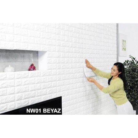Självhäftande väggpanel överkomligt smal 65 mm 77 x 70 cm 438880928