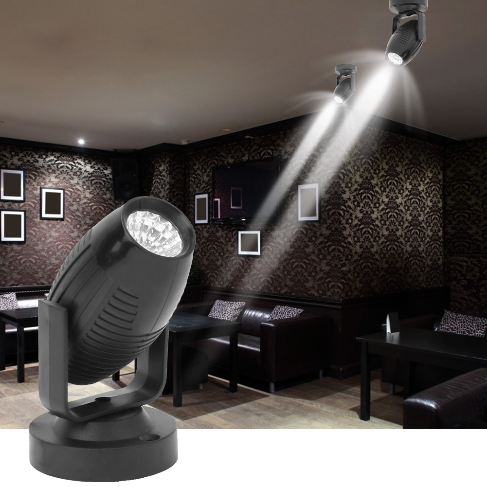 RGB 1W Led Bühne Scheinwerfer Leichte, Tragbare Lampe 360 ° Weiche Geburtstag Party Dance Boden Strahler Disco Bar KTV DJ Beleuchtung