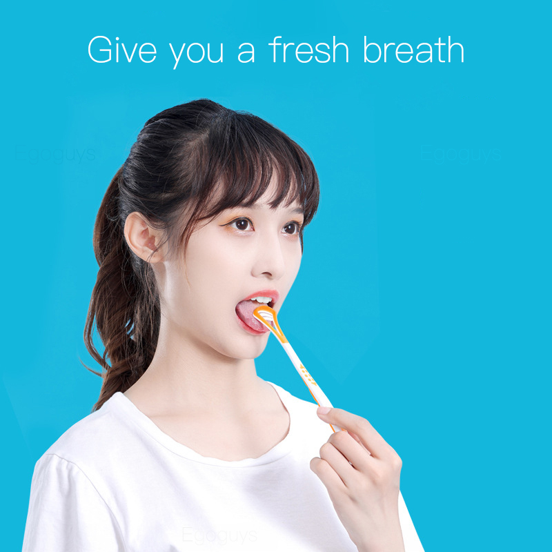 Raspador de lengua de doble uso, limpiadores reutilizables, cepillo de limpieza para la salud bucal, cuidado de higiene, cepillo de dientes, raspado de aliento fresco, 1 ud.