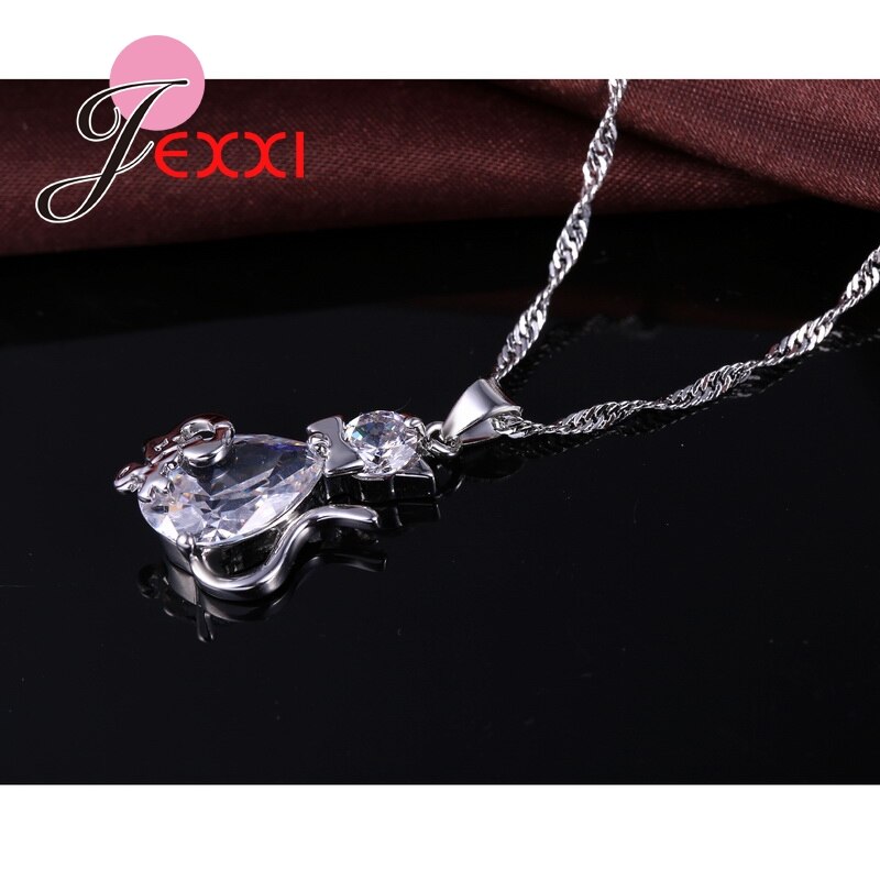 White Cat Sieraden Sets 925 Sterling Zilver Cz Aaa Zirconia Crystal Moeder Dag Sieraden Sets