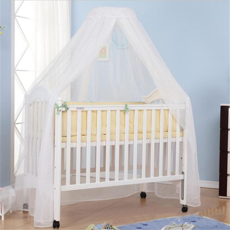 Baby Bed Mosquito Net Cover With Lace Foldable waterproof And Breathable Mesh Net With Royal Court Style Canopy For Cribs: Default Title