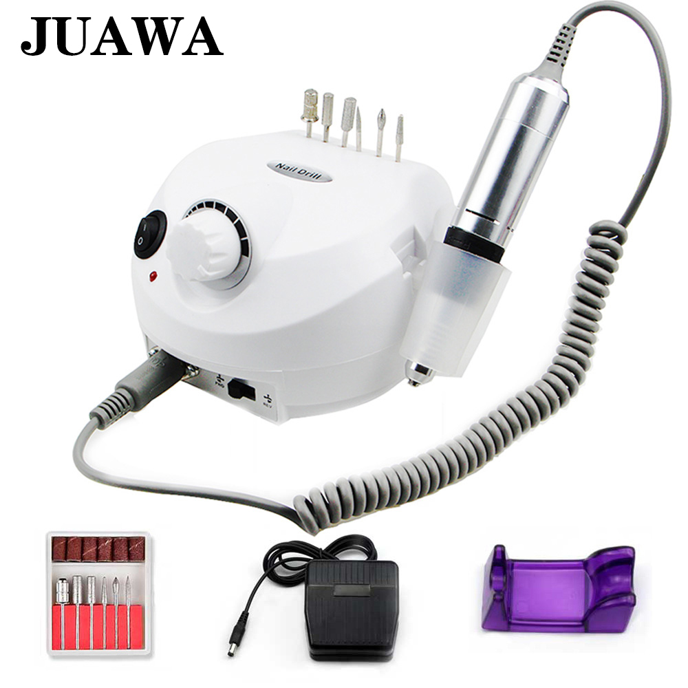 32W 35000RPM Nail Drill Machine Electric Nail File With Speed Display Screen Manicure Cutter Pedicure Machine: 202 white