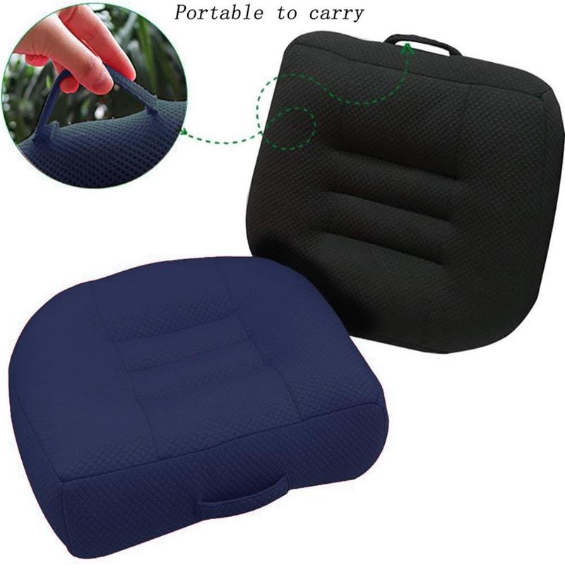 Car Seat Booster Cushion Heightening Height Boost Mat Portable Breathable Driver Expand Field Of View Seat Pad Car Accessories
