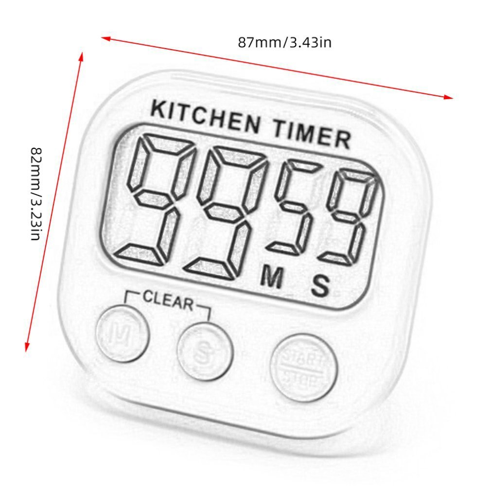 Huishoudelijke Groot Scherm Elektronische Timer Keuken Digitale Timer Draagbare Elektronische Wekker Laboratorium Timer