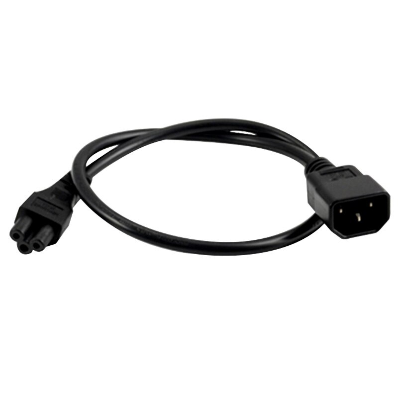 Black Copper 10A 250V IEC320 C14 male to C5 female Power Cord 20CM 60CM 1.8M UPS PDU APC Cable PC Laptop Power Conversion Wire