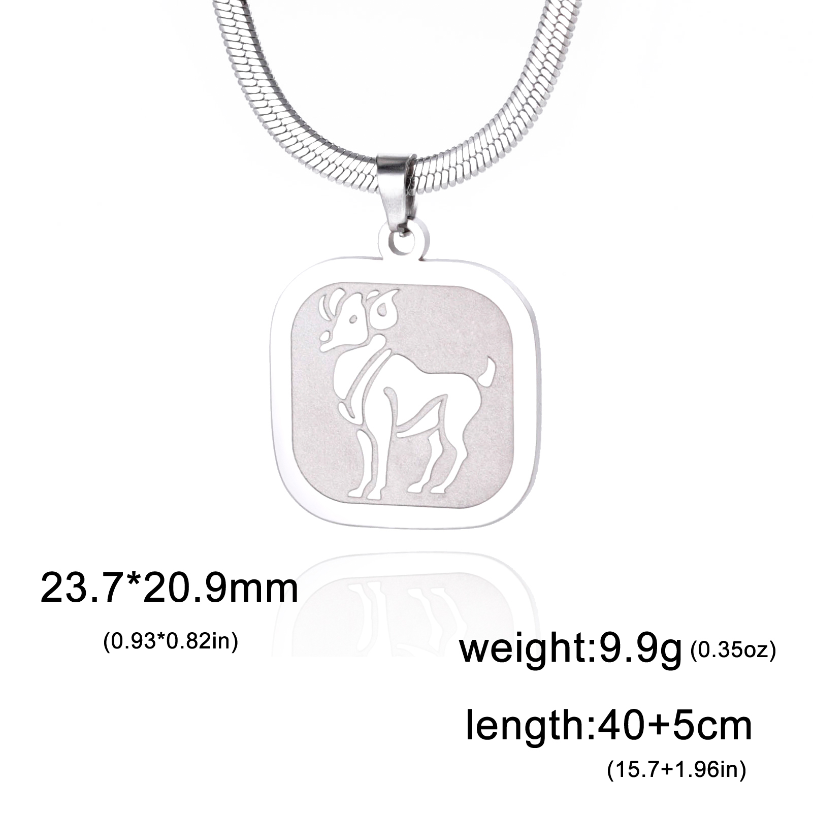 Teamer 12 Zodiac Teken Ketting Voor Vrouwen Goud Kleur 12 Constellatie Rvs Slang Ketting Kettingen Verjaardag Sieraden Cadeau: Blauw Zink