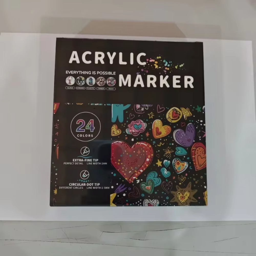 12–72 Farben Acryl-Gouache-Farbstifte, Pinsel-Zeichenmarker-einstellen für professionelle Künstler, freundlicher, Graffiti-Stoffmarker mit zwei Spitzen