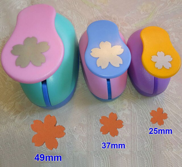 Okrągły zestaw dziurkaczy dla dzieci, dziurkacze robić DIY, notatnik, dziurkacze szkolne, 5cm, 3.8cm, 2.5cm, 7.5cm, 15mm: Pomarańczowy