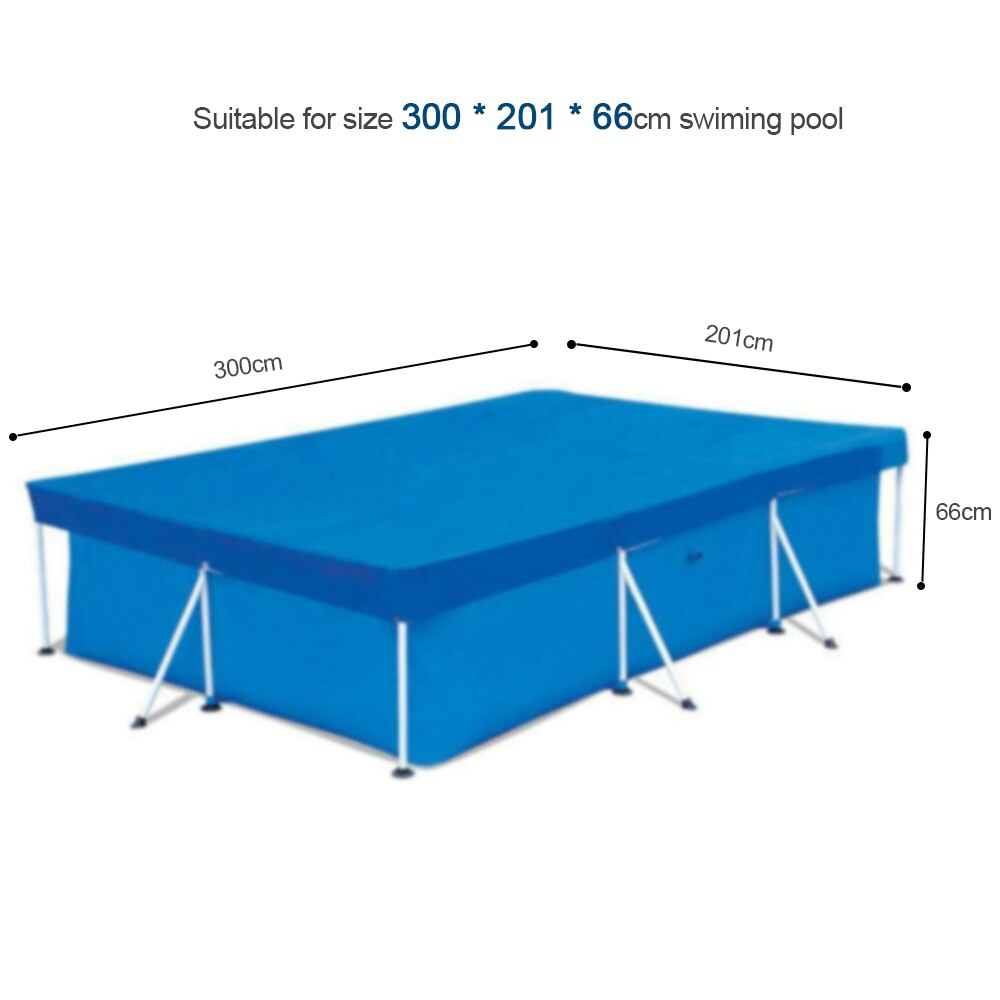 Large Size Swimming Pool Round Ground Cloth Lip Cover Dustproof Floor Cloth Mat Cover For Outdoor Villa Garden Pool Accessories: 300x201x66cm