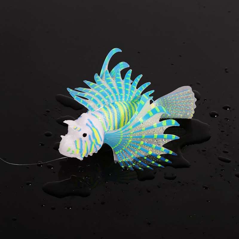 Aquarium Artificial Fish Tank Landscape Decoration Glow Simulation Animal Ornaments