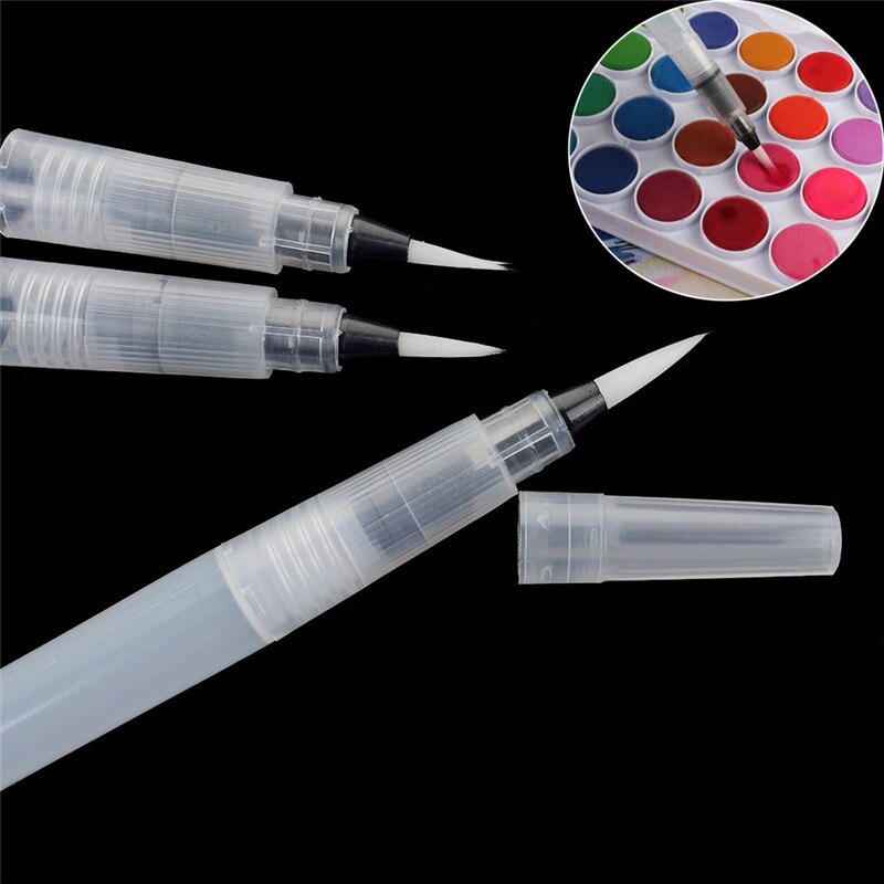 3 Maten Beschikbaar Navulbare Inkt Pen Voor Water Borstel Schoolbenodigdheden Zachte Aquarel Kalligrafie Tekening Schilderen Marker Pennen
