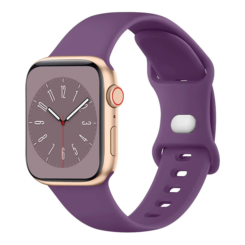 Zachte Siliconen Band Voor Apple Watch 9 8 7 6 5 4 3se Band Voor Iwatch Ultra 49Mm 45Mm 41Mm 40Mm 44Mm 38Mm 42Mm Horlogeband