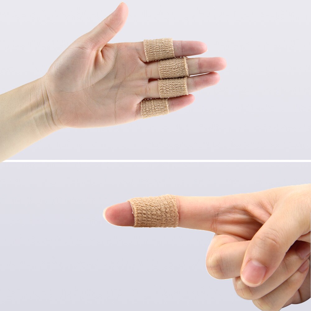 2,5 cm 24 Rollen Selbst Klebe Verband Haftende Elastische zusammenhängend Tarnung Verband Für Finger Vlies Sport Bandage