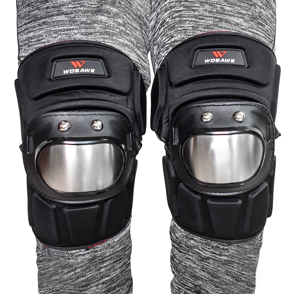 Rodillera soporte 1 par ciclismo rodillera MTB bicicleta motocicleta deportes al aire libre rodilleras protectores exteriores Protector de rodillas para deporte Gear: Knee pad