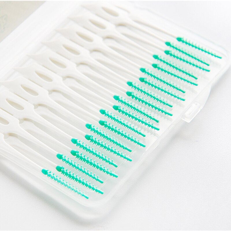 20PCS GUM Soft Picks Interdental Brushes With Portable Packaging Teeth Clean Toothpick Flosser Tool K2Ps