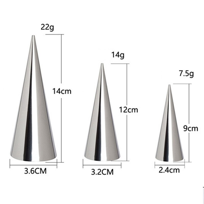 Neu12/24 stücke Croissants Formen Konische Gebäck Edelstahl Große Schraube Croissant Werkzeug Backen Gebäck Kegel bilden Kuchen Brot bilden