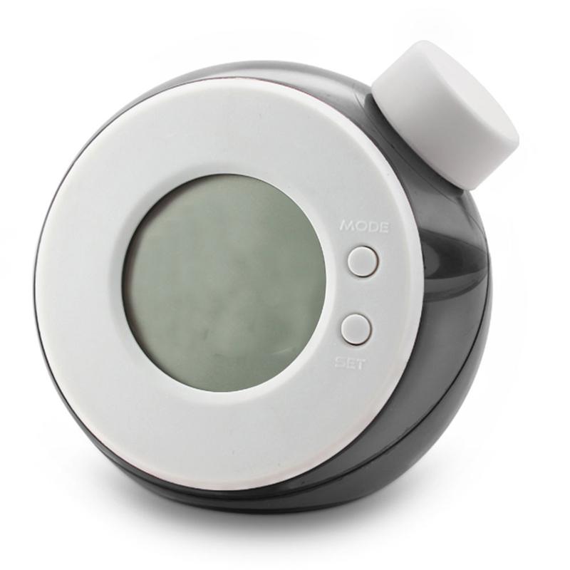 1pc Water Energy Clock LED Display Clock Water Jar Clock Eco-Friendly Clock No Battery Include (Red Black Green Blue)