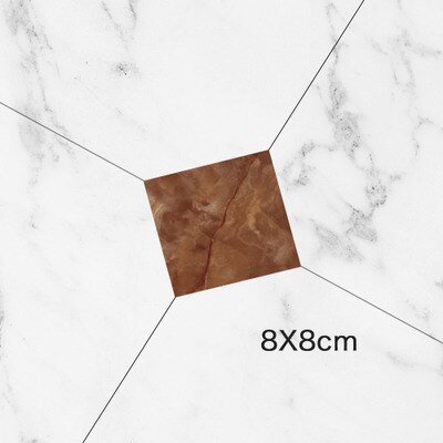 10pcs Self-Adhesive Floor Tile Stickers PVC Waterproof Wall Ceramic Sticker Wear-resistant Art Diagonal Home Decoration: D1