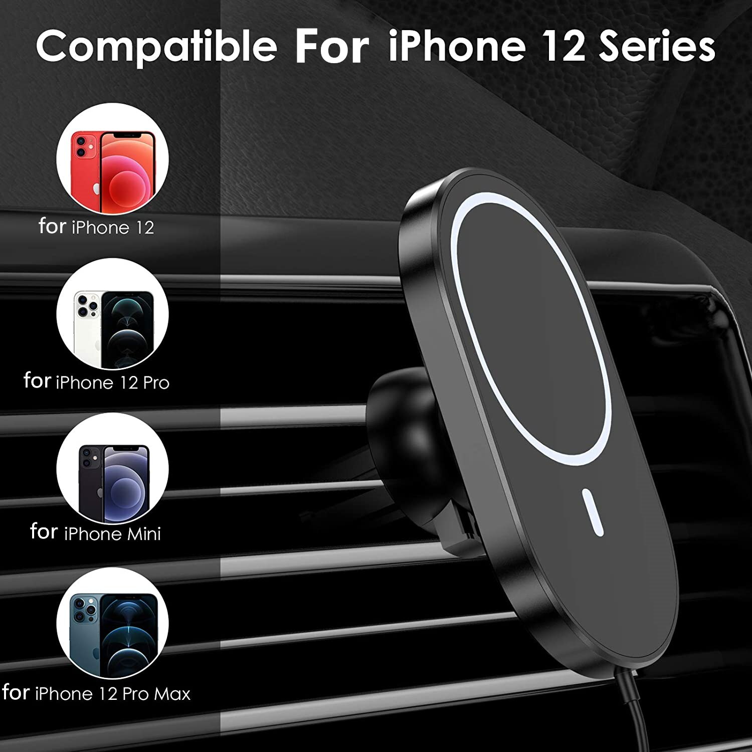 Magnetische 15W Draadloze Autolader Stand Mount Voor Iphone 12 Pro Max Mini Magneet Pd Air Vent Mount Qi snel Opladen Telefoon Houder
