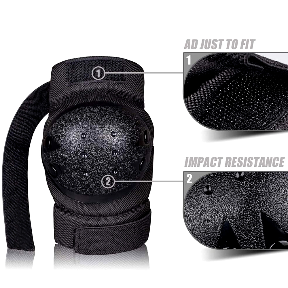 Ginocchiere Gomitiere Protezioni per i polsi Set di equipaggiamento protettivo per skateboard 3in1 per skateboard Ciclismo Pattinaggio Scooter Bici Bambini/Adulti
